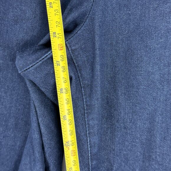 Woman Within Stretch Jeans Petite Size 16W Cotton, Polyester, Spandex Navy Blue - Picture 16 of 16